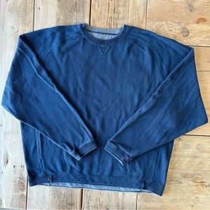 Tommy Bahama Crewneck Sweatshirt Reversible Navy Blue and Gray Color